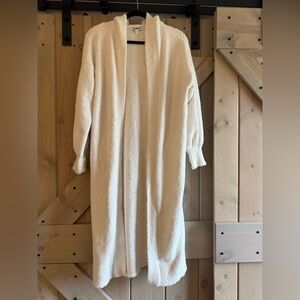 Express Cozy Cream Long Blanket Knit Cardigan